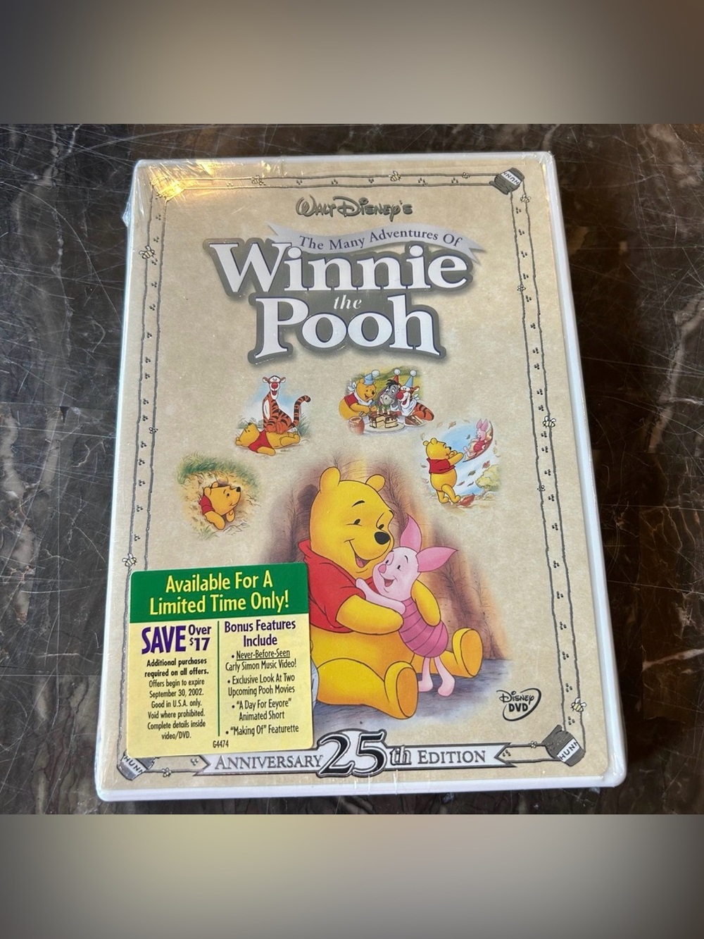 NEW Many Adventures of Winnie the (DVD, 2002) 25th Anniversary Edition SEALED